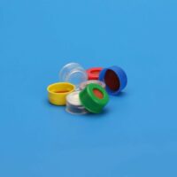 11mm Green Poly Crimp Seal, PTFE/Butyl Rubber Lined