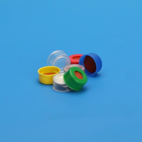 11mm Clear Poly Crimp  Seal, PTFE/Silicone Lined