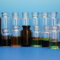 10mL Amber Flat Bottom Headspace Vial, 23x46mm, 18mm Thread