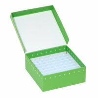 Storage Box, 81 Place, Hinged Cardboard with Polypropylene Insert, Green