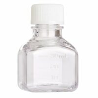 30mL Square Media Bottle (PETG), Tamper Evident, Bulk, Sterile