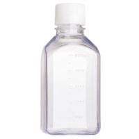 500mL Square Media Bottle (PETG), Sterile