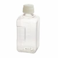 2L Square Media Bottle (PETG), Tamper Evident, Bulk, Sterile
