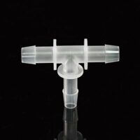 T-Shaped Tube Connector 1/4" ID Tubing, PP Material, Non-Sterile