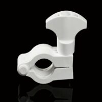 Closure Clamp 1/2" to 3/4" Flange, Glass Reinforced White Nylon, Non-Sterile