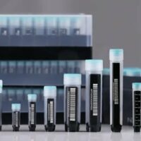 3-Code SBS Cryogenic Tubes, 2.0mL, External Thread, 8*6 Rack, Sterile, 48/pk, 480/cs