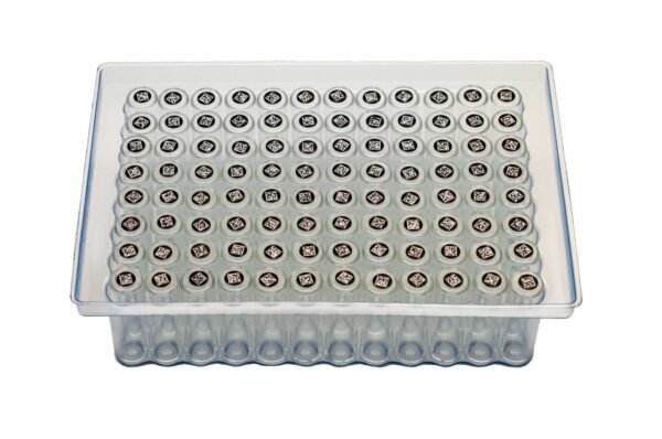 1ml Clear Glass 9x30mm vial bottom barcode loader SKU: 2070-08165