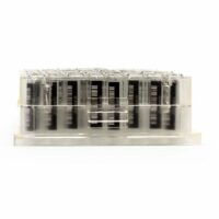 1ml Clear Glass 9x30mm vial bottom side barcode plate SKU: 2070-08168