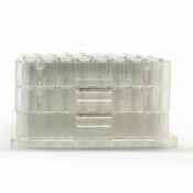 1.5ml Clear Glass 9x44mm vial bottom barcode plate SKU: 2070-08171