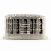 1.5ml Clear Glass 9x44mm vial bottom side barcode plate SKU: 2070-08172