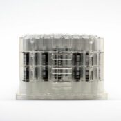 2ml Clear Glass 9x50mm vial bottom side barcode plate SKU: 2070-08176