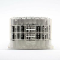 2ml Clear Glass 9x50mm vial bottom side barcode plate SKU: 2070-08176