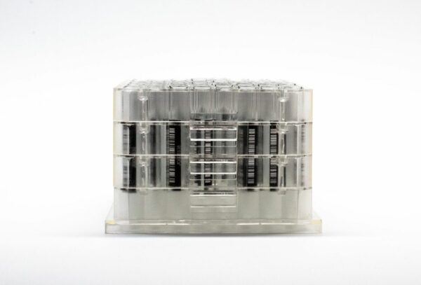 2ml Clear Glass 9x50mm vial bottom side barcode plate SKU: 2070-08176
