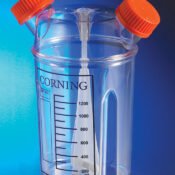 3L  Polystyrene Disposable Spinner Flask with 2 Aseptic Transfer Caps