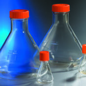 125mL Polycarbonate Erlenmeyer Shake Flask with Vent Cap