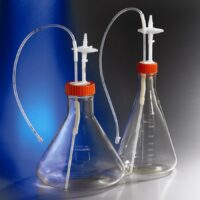 2L Polycarbonate Erlenmeyer Shake Flask with Aseptic Transfer Cap
