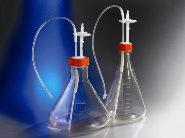 3L Polycarbonate Erlenmeyer Shake Flask with Aseptic Transfer Cap