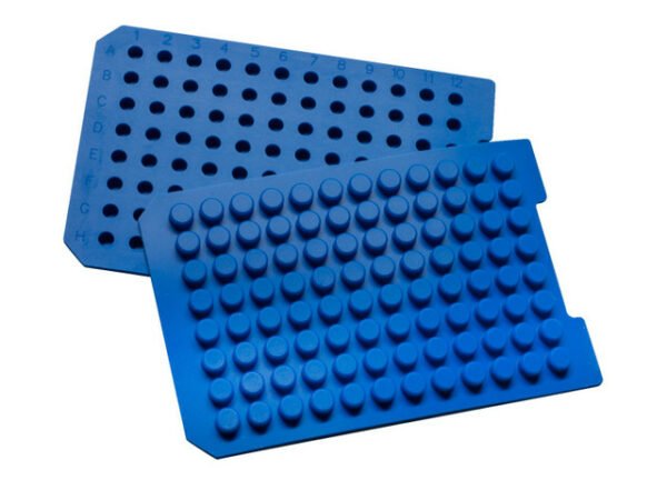 96 Round (7mm Diameter Plug) Royal Blue Sealing Mat with Premium Silicone