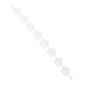 CAP ONLY, PCR 8-Strip Dome Caps, Clear, Non-sterile