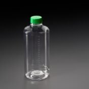 850cm2 Roller Bottle, PET, Molded Graduations, Non-Vented Cap, Sterile