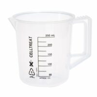 250mL Graduated Beaker With Handle, Polypropylene, Non-sterile