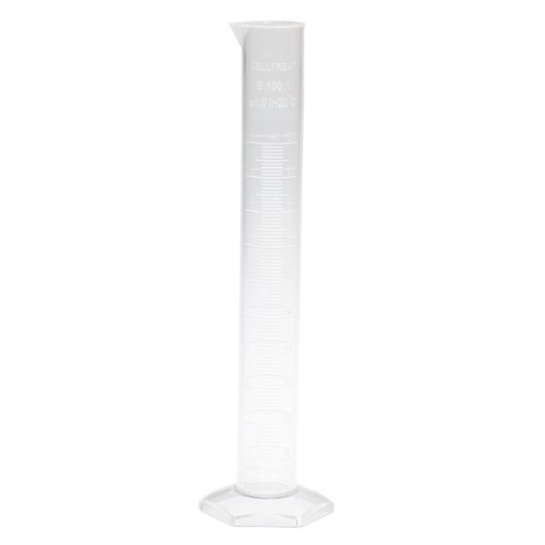 100mL Graduated Cylinder, Polymethylpentene, Non-sterile