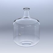 45L Glass Carboy, #12 Neck, Graduated