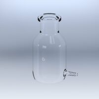 2L Safety Coated Glass Aspirator Bottle