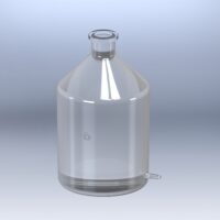 NEW - 20L BellCoat Safety Coated Glass Aspirator Bottle, Hose Connection, #12 Neck